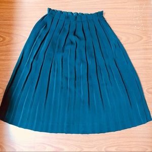 & other stories purple pleated skirt